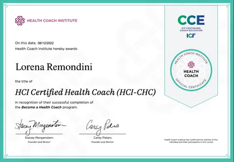 Lorena's coaching studies
